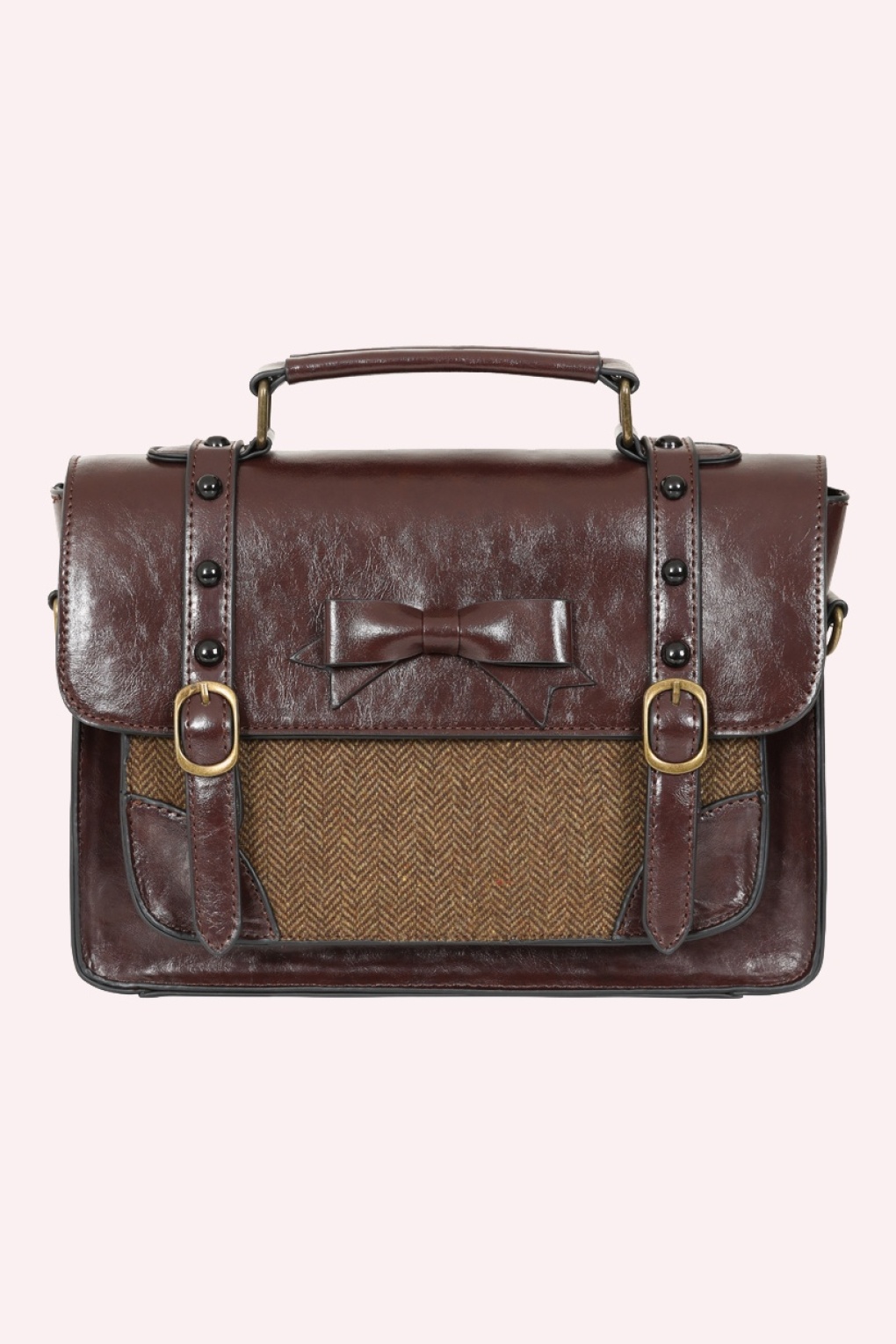 291214-Banned-57207-Herringbone-Heirloom-Satchel-Bag-Brown-260722-001L-full