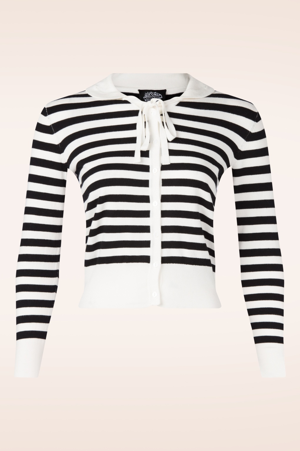 The Monroe Classic Stripe vest in zwart en wit